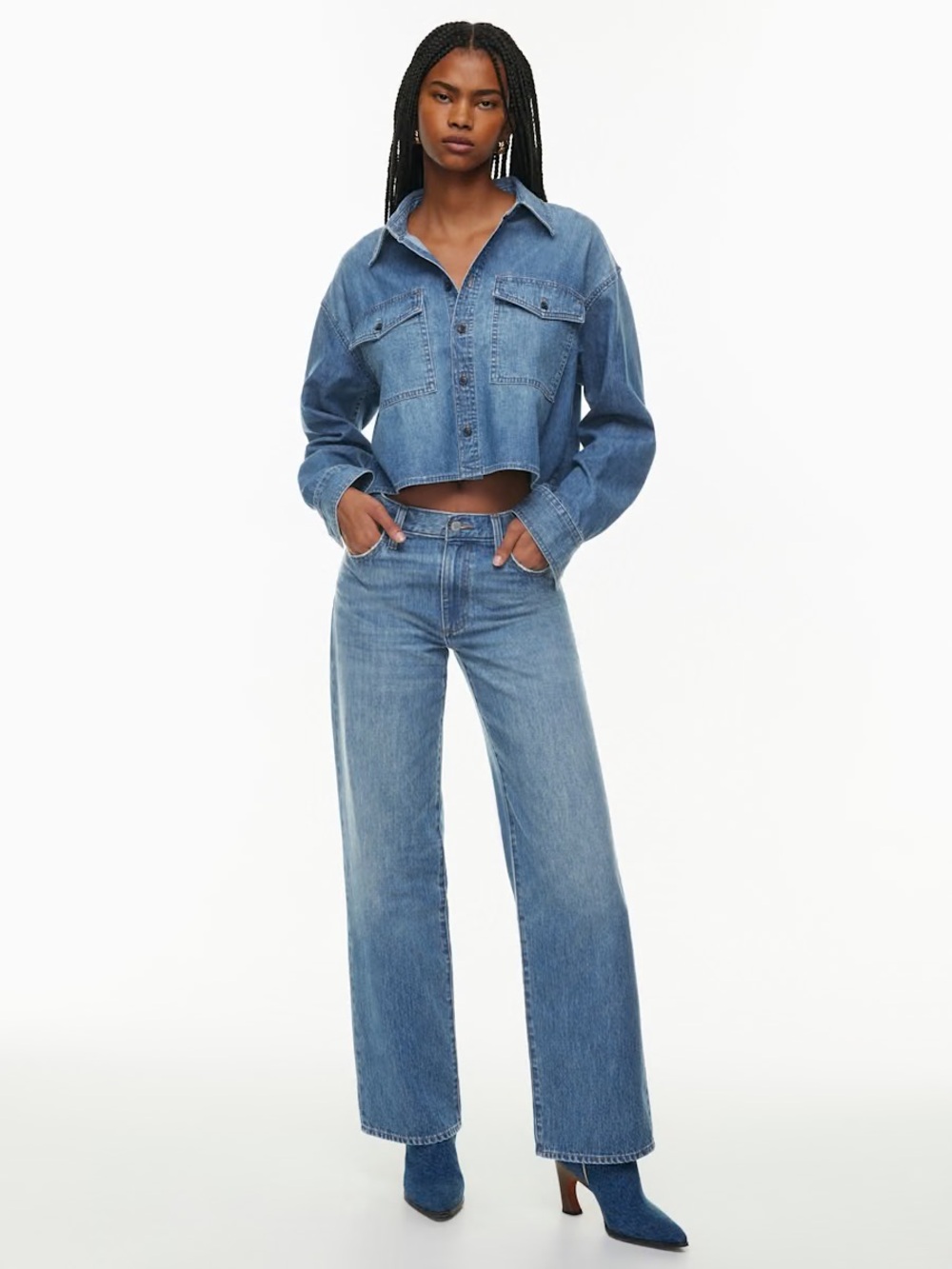 Denim Forum The '90s Winona Lo-Rise Wide Jean